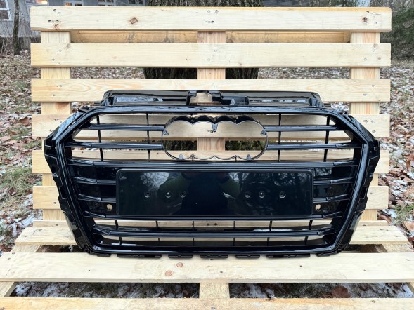 Pulse A3-S173 Решітка радіатора Audi A3 8V 16-20 після рестайлінгу, стиль S3, повністю чорна