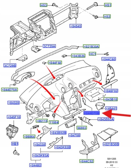 Ford OE ДЕКОР КОНСОЛІ ЛІВА FORD MONDEO 2007-2010 OE 1515852 _ 7S71-A045N57-EESMDC