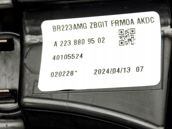 Mercedes-Benz OE A2238809502 Airautopl БУТАФОРСЬКА РЕШІТКА РАДІАТОРА MERCEDES S-CLASS W223 V223 S63 AMG ОРИГІНАЛ A2238809502