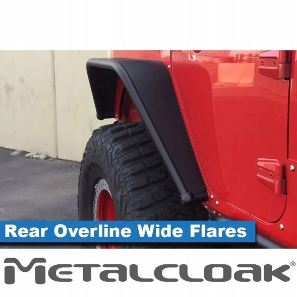 Китай 3427 Широкі сталеві задні надставки Metalcloak Jeep Wrangler JK JKU