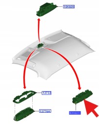 Ford OE ПІДСВІТКА САЛОНУ FORD RANGER MK5 2015- OEM 1897245 _ AB39-13K767-BA3JA6