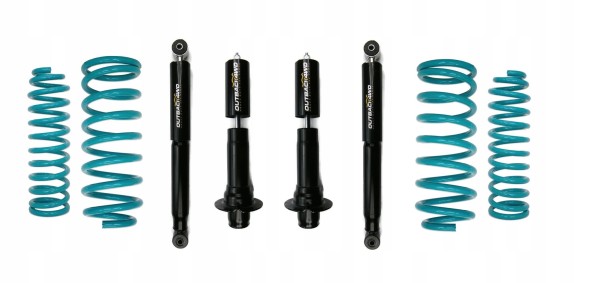 JEEP-55 OUTBACK DOBINSONS ПРУЖИНИ АМОРТИЗАТОРИ OUTBACK JEEP CHEROKEE KJ LIBERTY LIFT +40MM