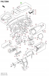 Suzuki OE 73910-61M10-5PK-SS SUZUKI S-CROSS 2013 - ЗАХИСТ ПОДУШКИ БЕЗПЕКИ ПАСАЖИРА