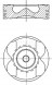 Mahle 004 57 00 Поршень двигуна 004 57 00 mahle mercedes