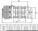 Valeo 700854 Компресор seltec valeo tm13 24v 8pk прямий 3 / 4x7 / 8