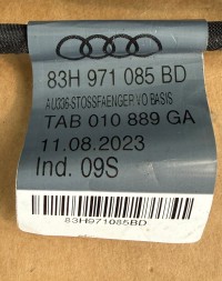 Audi OE 83H971085BD 83H971085 BD TAB 010 889 GA Джгут проводів переднього бампера AUDI Q3 F3 83H971085BD OEM Оригінальний PDC Аксесуар