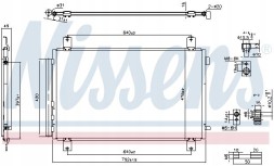 Nissens 940854 G0uaf5_c конденсатор кондиціонера (з осушувачем, додатк
