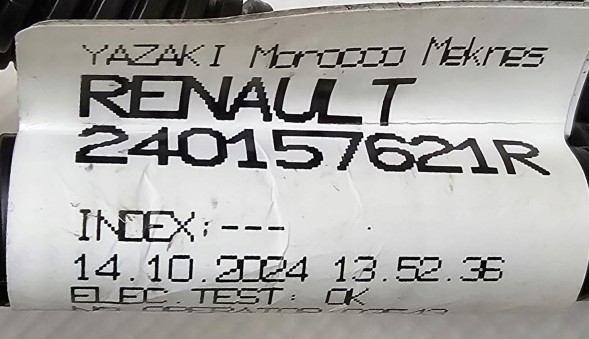 Renault OE 240157621R RENAULT OE ORG НОВА ОРИГІНАЛЬНА ПРОВОДКА БАМПЕРА RENAULT / DACIA - 240157621R