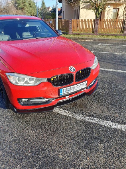 Китай BMW F30/F31 DOKŁADKA SPLITER ZWYKŁY ZDERZAK 2012-2015 PRZEDNI CZARNY POŁYSK Спойлер передній для BMW F30/F31, чорний ABS, 2012-2015