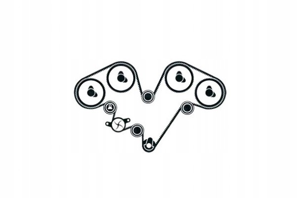 SKF VKMA 02540 Набір часу (ремінь + ролик) підходить до: alfa romeo 147, 156, 166, gt,