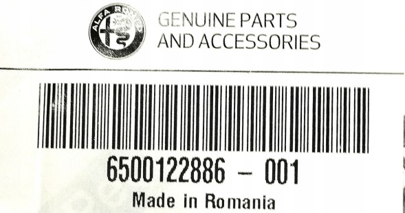Alfa Romeo OE Обшивка ЛІВОЇ спинки сидіння STELVIO GIULIA 16-23 6500122886 ШКІРА