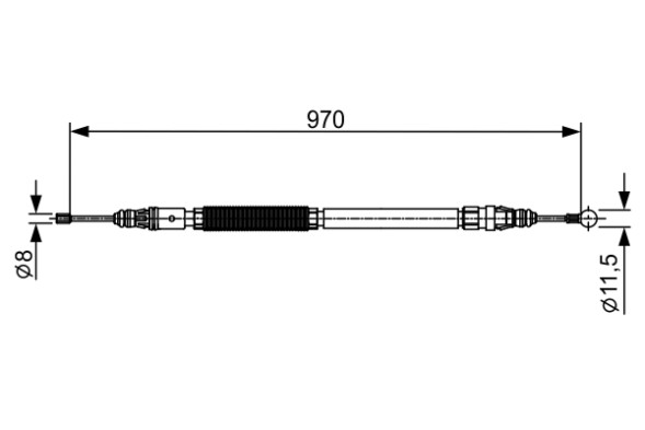 1987482429 BOSCH ТРОС ГАЛЬМIВНИЙ ПРАВИЙ