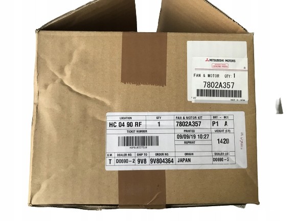 Mitsubishi OE 7802A357 ДВИГАТЕЛЬ МІЦУБІСІ