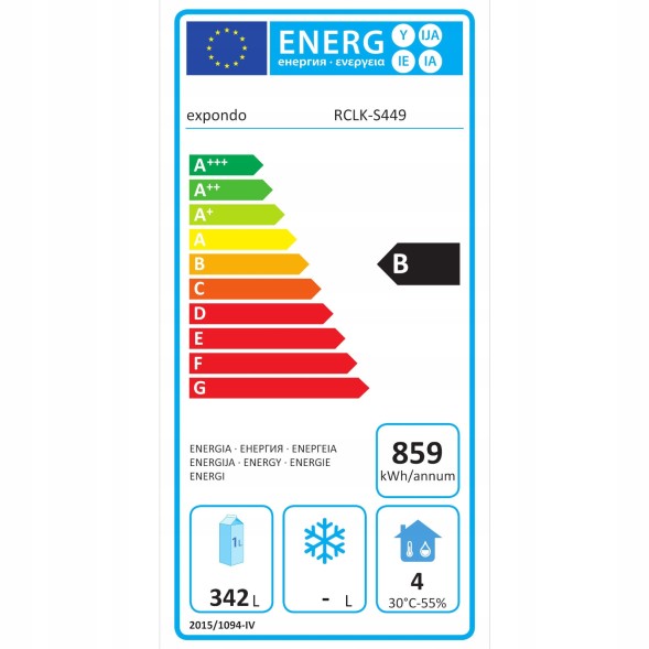 Китай WEW-SC-HP-1008932 Холодильний стіл Royal Catering 4-дверний 450 л -2 до 8°C Нержавіюча сталь Ho