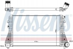 Nissens 96575 Інтеркулер охолодження повітря 96575 nissens vw