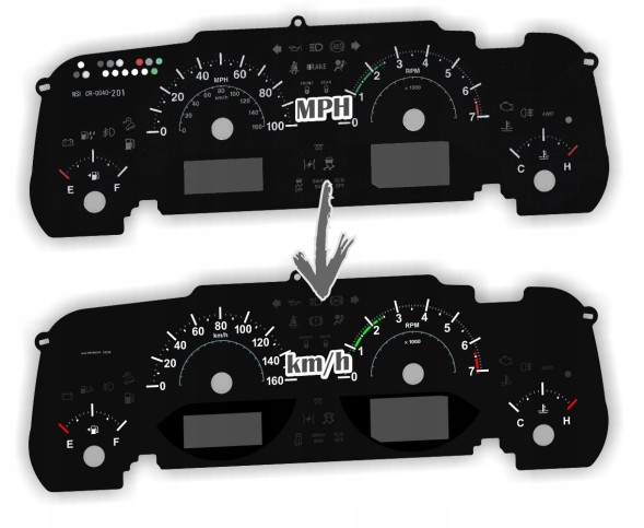 Moman 0089688086780 Jeep Wrangler JK - заміна з MPH на MoMan км / год