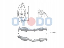 Oyodo 10N0130-OYO Каталізатор nissan автомобільний