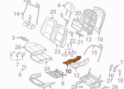 BMW OE 52108251626 Панель управління пасажирським сидінням BMW