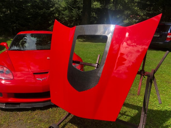 Китай 12786565 Corvette c6 zr1 маска 100% карбон вага 7кг