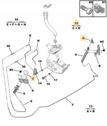 PSA 1606223280 Заглушки насадки омивача