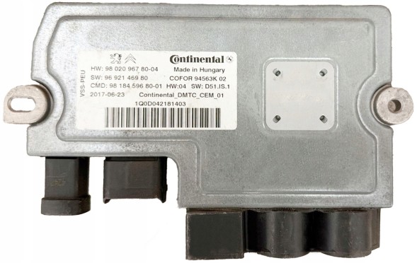 Continental PEUGEOT 9802096780-04 9692146980 КОМП'ЮТЕР ECU CITROEN C4 PEUGEOT 508 9802096780-04 9692146980