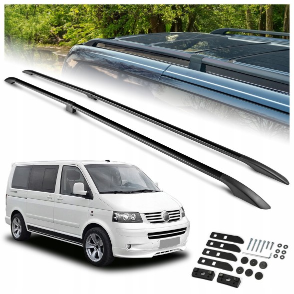 CHROMEMASTER OM-RR-D0037LB-002 Поздовжні рейлінги багажника для VW MULTIVAN V T5 2003-2015 LONG | ДОВГИЙ
