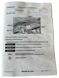 Honda OE 08Z03TEA6R0A Декоративні накладки на консоль Honda 08Z03-TEA-6R0A