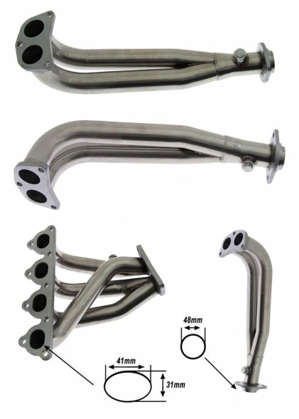 Bajpol Motosport PP-KW-027 mc29 aa Спортивний випускний колектор 4-2-1 Honda Civic CRX D14 D15 D16 88-00