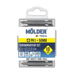 MT7015010 MOLDER Набір біт MOLDER PH1x50мм 10шт в пл упаковці
