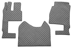 V-maxzone Part VIC-128021 Килимки підлоги ЕКО-Шкіра стьобані (3 шт.) Сірий для сидіння пасажира