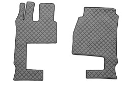 V-maxzone Part VIC-128021 Килимки підлоги ЕКО-Шкіра стьобані (3 шт.) Сірий для сидіння пасажира