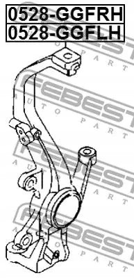 Febest 0528-GGFRH Кросовер переднього колеса 0528-ggfrh febest mazda 6 i