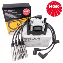 QP 03.2905106B, RC-VW254 Кабелі запалювання ngk + котушка audi a3 a4 vw golf passat skoda octavia 1.6
