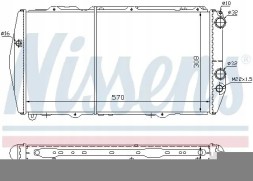 Nissens 604551 Радіатор охолодження 604551 nissens audi