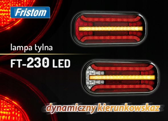 Fristom  Задний ліхар комбіновані світлодіодні ліхтарі 6 функцій динамічний напрямок л+п
