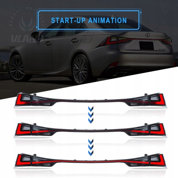 VLAND 80D191-2 mhm Світильники тиль ne blenda kpl Vland Full Led Neon Тюнінг Lexus IS III 3 2013-2020