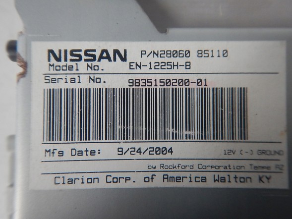 Nissan OE 19811981HTJYJYJHDH NISSAN TITAN ARMADA 04- РАДІО ПІДСИЛЮВАЧ