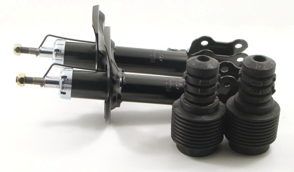 GT-Parts 052217L,052217R,4001629 Амортизатори х2 ПЕРЕДНІ + бампери + чехли NISSAN ALMERA N16