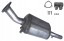 JMJ 1021FA Фільтр dpf fap audi a6 c6 2.7 2004- хіт !!! Кут