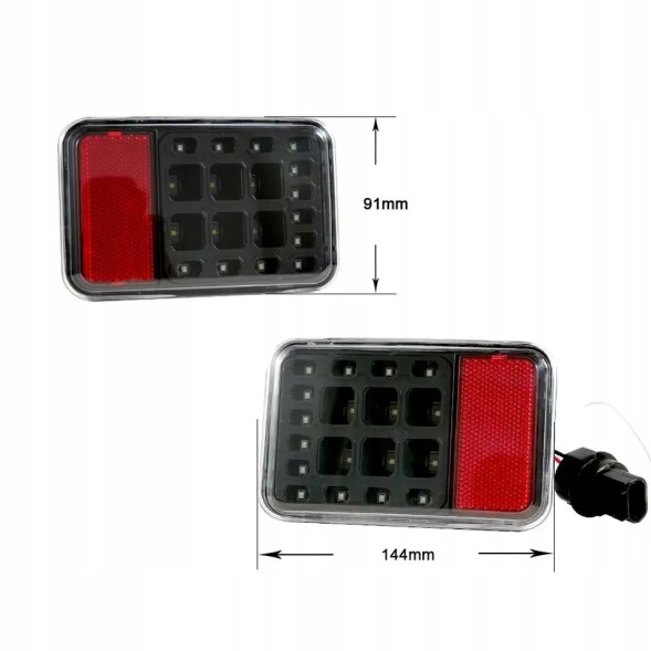 1A First Automotive Wranled009 Світлодіодні протитуманні фари заднього ходу JEEP Wrangler JK 2008-2018 р.в