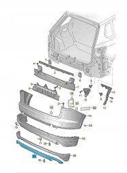 Volkswagen OE 760807482F041 Задній дифузор ASO VW