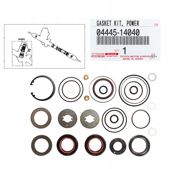 Toyota OE 04445-14040 Ремкомплект регенерації рульового механізму Toyota Supra 2JZ-GE 2JZ-GTE OEM