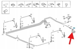 Mercedes-Benz OE ВАКУУМНИЙ ПРИВІД ЗАМКА БАГАЖНИКА MERCEDES W140 W168 W170 OE A2028002075