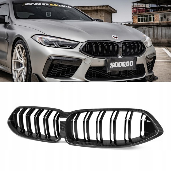 Китай T-266 Карбонова Камера Нирки Гриль BMW M8 F91 F92 F93 M8 Style