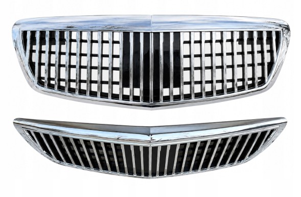 Pulse MB-W221066 Решітка радіатора Mercedes W221 S-Class 05-09 Стиль MAYBACH Хром