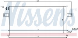 Nissens 94759 Кулер кондиционера для nissan navara 2.5 td