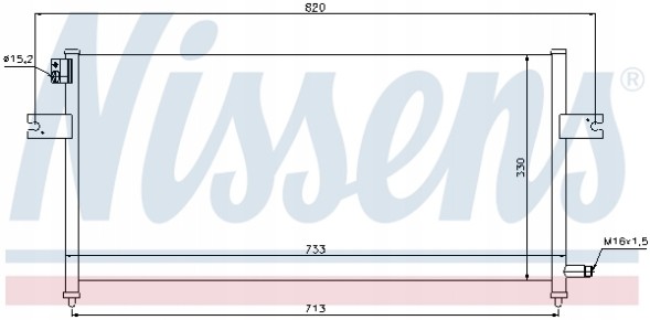 Nissens 94759 Кулер кондиционера для nissan navara 2.5 td
