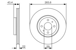 0986479S01 BOSCH Диск гальмівний