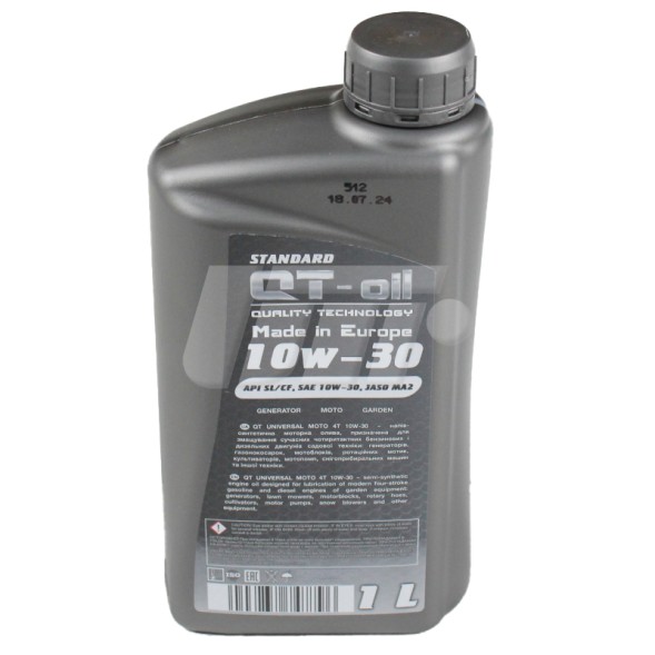 QT1510301 QT OIL Олива моторна QT OIL UNIVERSAL MOTO 4T 10W 30 1л
