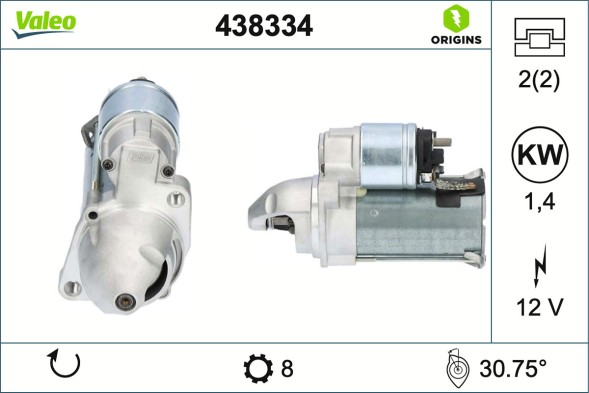438334 VALEO Стартер